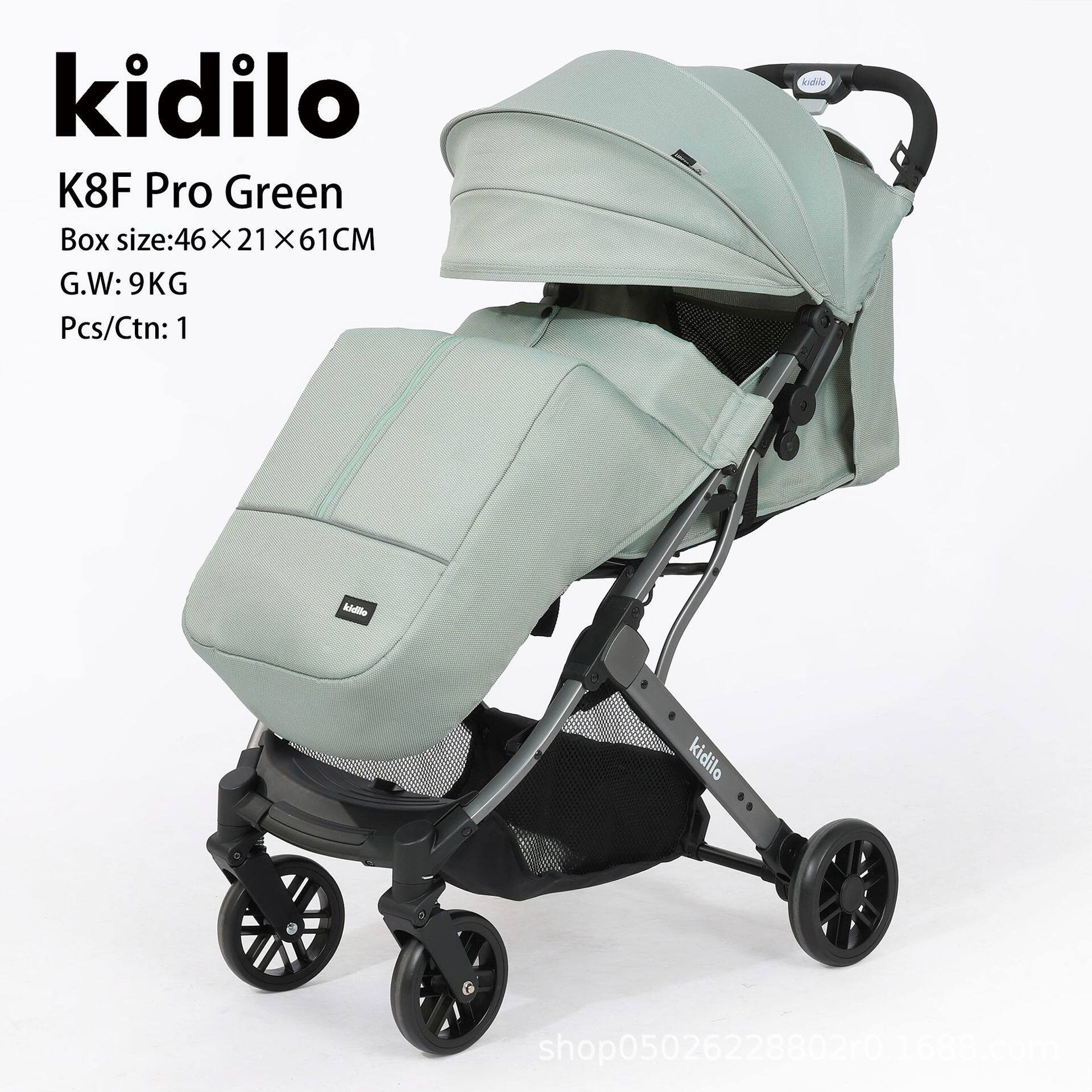 kidilo婴儿推车高景观可坐躺双向轻便折叠多功能手推车跨境批发