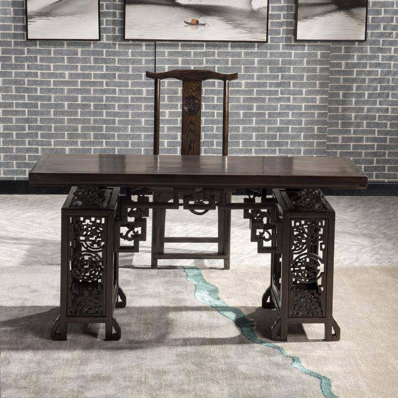 中式琴桌共鸣明清仿古古琴桌凳实木琴桌琴凳国学古琴桌书法桌古筝