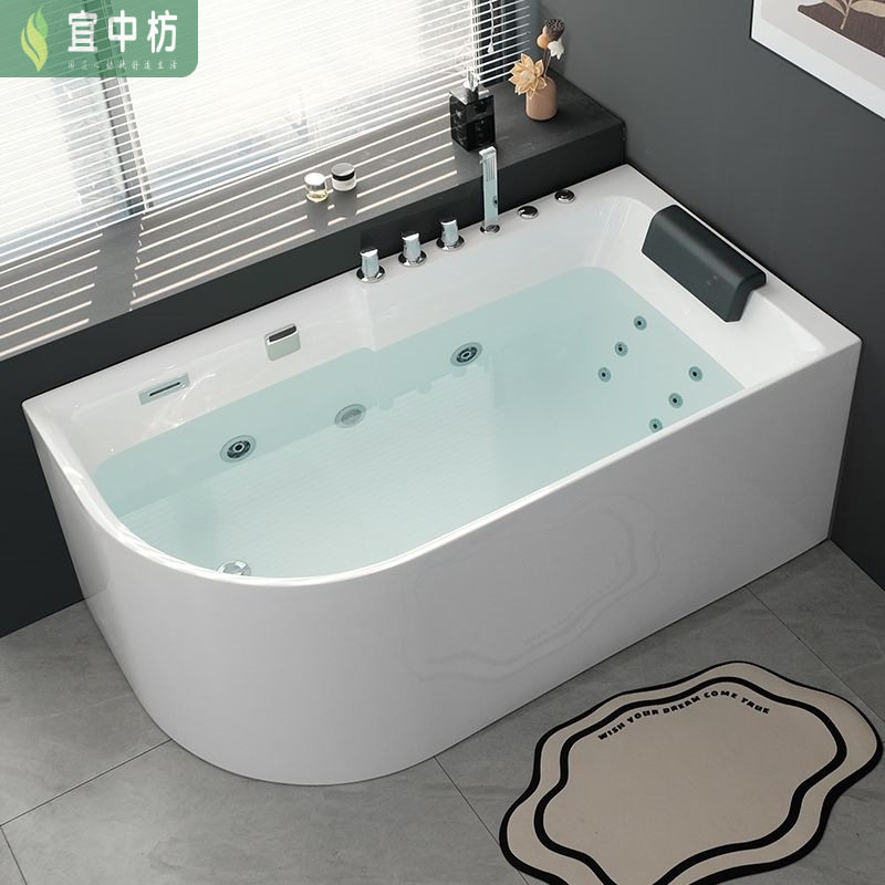 简约风浴缸家用商用五件套冲浪恒温高档一体刀型小户型亚克力浴缸