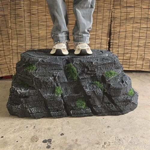 仿真高密度泡沫道具石凳假石头舞台室外山水石头演出定制仿真石凳
