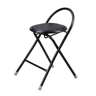 天坛靠背凳子折叠椅便携电脑椅宿舍椅办公培训椅家用餐椅圆凳 2把