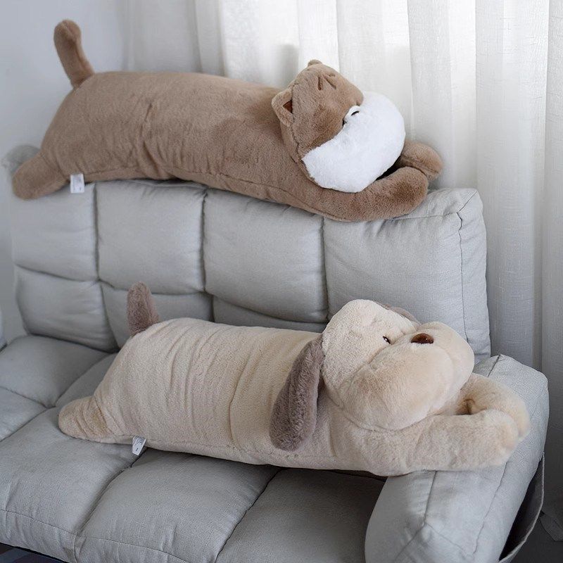 狗狗抱枕猫咪夹腿睡觉长条枕沙发午睡靠垫床头靠枕飘窗装饰礼物女,居家布艺,床头靠垫,淘宝优惠券,粉丝福利购,淘宝优惠卷