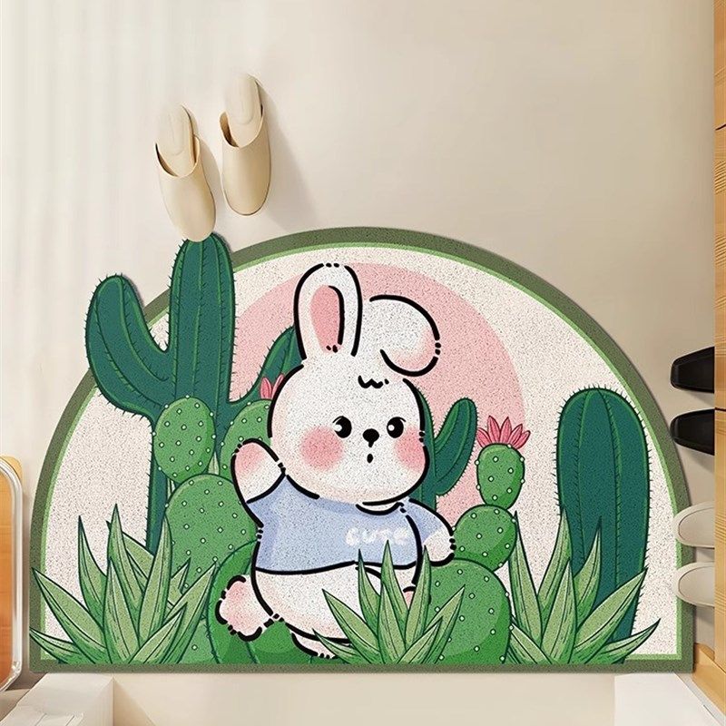 除尘风入户门森林门脚垫耐脏玄关防滑2024丝圈新年地垫彩绘垫地毯,居家布艺,入户地垫,淘宝优惠券,粉丝福利购,淘宝优惠卷