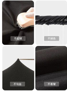 RAU直筒休闲裤女2025夏季新款西装阔腿裤子黑色高级时尚防晒薄款