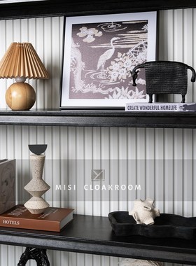 侘寂风样板间客厅书房书柜软装摆件组合售楼处酒店民宿装家居饰品