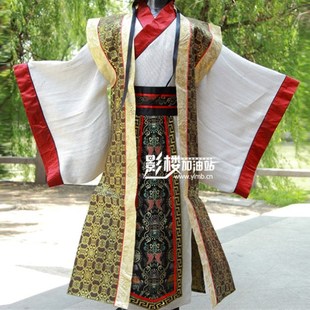 古装汉服男汉式司仪主持礼服伴郎服装唐朝王爷丞相员外演出衣服套