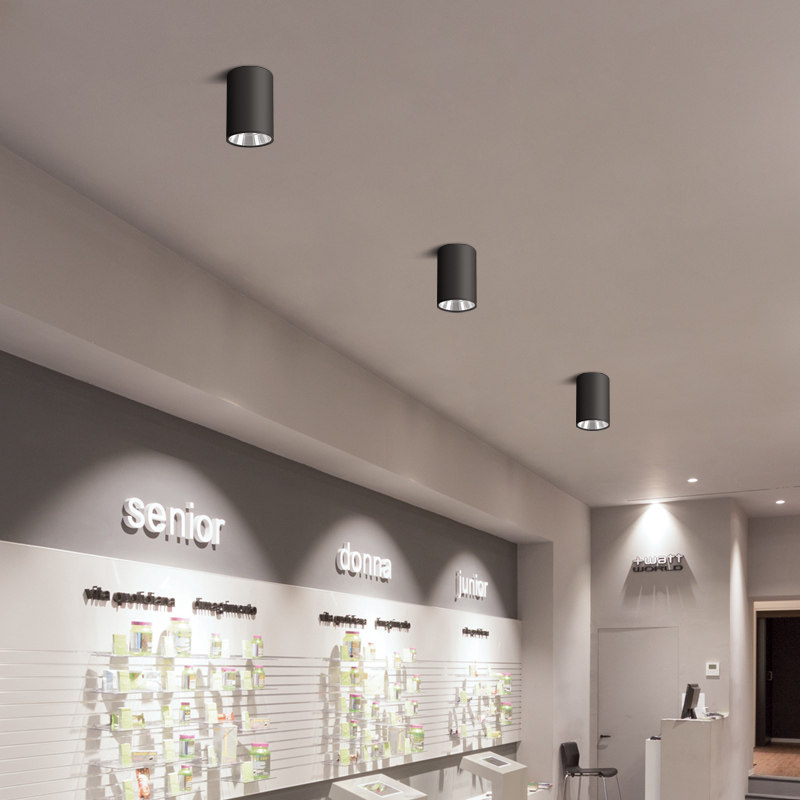 led明装筒灯吸顶圆形过道灯办公室餐厅商用店铺工程灯cob明装射灯,家装灯饰光源,明装筒灯,淘宝优惠券,粉丝福利购,淘宝优惠卷