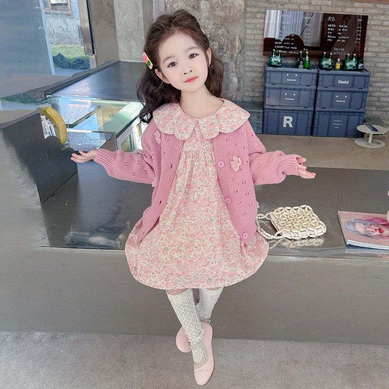 女童春秋碎花裙套装儿童网红衣服2024新款洋气春装宝宝裙子两件套,童装/婴儿装/亲子装,连衣裙,淘宝优惠券,粉丝福利购,淘宝优惠卷