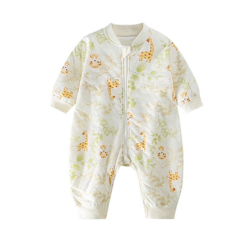 宝宝薄棉睡袋纯棉A类春秋冬季新生儿保暖睡袋防踢睡袋婴儿分腿