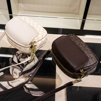 牛皮小包包女2021新款时尚复古女包真皮小圆包百搭单肩斜挎女士包