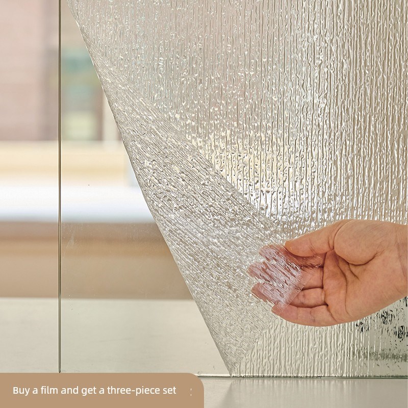 玻璃贴纸浴室门贴纸半透明装饰窗厕所2K025新立体覆古玻璃膜