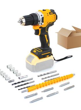 DW款电池充m电钻3功能1冲击钻双速0m冲击锂74155多功能家用电动螺