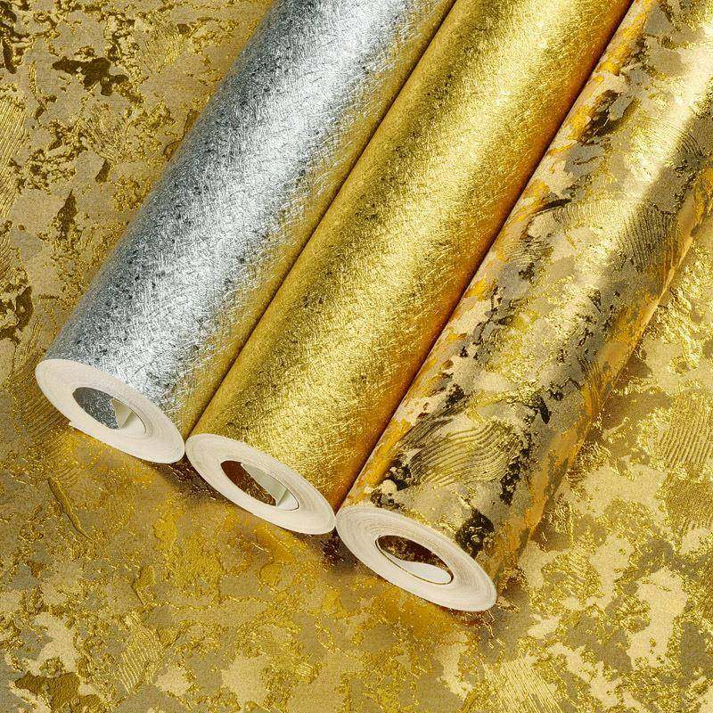 金箔纸墙纸金贴纸装饰贴漆金色黄色银色拉丝花板KJK天吊顶纸壁墙,家装主材,无缝墙布/无缝壁布,淘宝优惠券,粉丝福利购,淘宝优惠卷