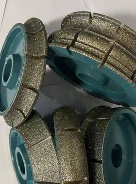 14mm-槽3000mm电镀直径300/磨轮电镀轮大石磨理边拉轮砂轮抛光打