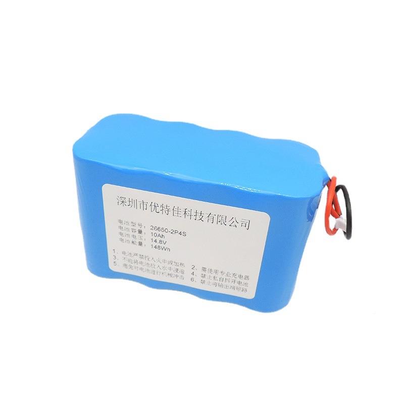 A摩品足容26650锂池电组4串2并1000A0mh电动工具按椅动500力电池