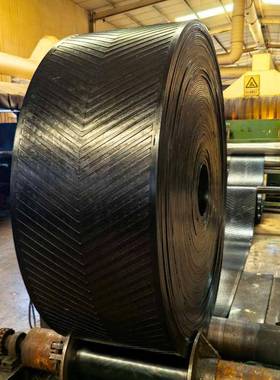 厂家橡输滑送BLS带高温阻燃传送带防耐磨人字花纹环形耐传送胶带