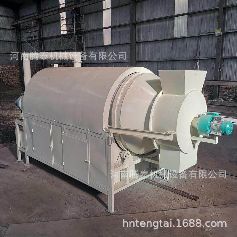小型滚筒烘干询机电加煤炭石热砂铁1230渣铜渣多功能烘干机英咨优