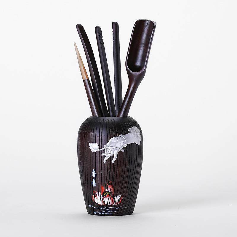 黑檀茶道黑檀木六君子茶夹茶针黑檀木茶盘茶具等配件,纺织面料/辅料/配套,纺织机械配件,淘宝优惠券,粉丝福利购,淘宝优惠卷