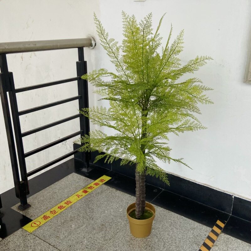 仿真手感凤尾蕨叶蕨草植物墙软装造景插花叶材假绿植波斯草小树