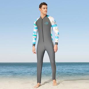 连体泳衣 成人连体泳衣无钢托无胸垫锦纶印花速干成人男士 夏季 新款