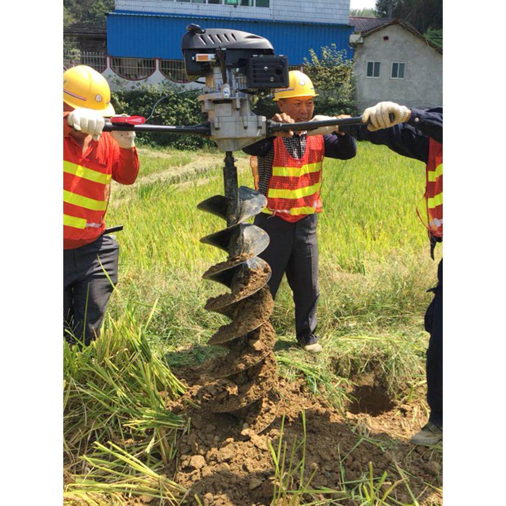 挖坑机大功率四冲程植树钻地打孔栽树种植施肥电线杆钻孔打洞机