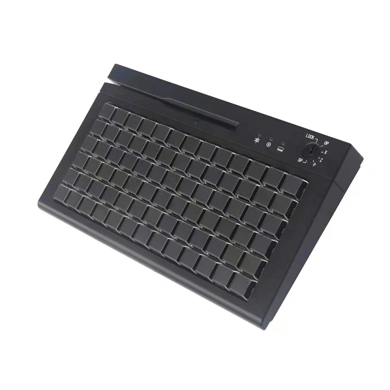 GSAN吉成KB-78可程式化POS专用键盘 带刷卡器USB介面