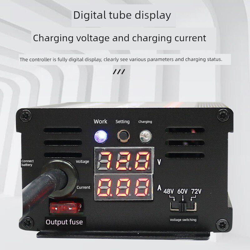 Mppt电动汽车增压充电太阳能控制器48V60V72V电压可调工厂直销