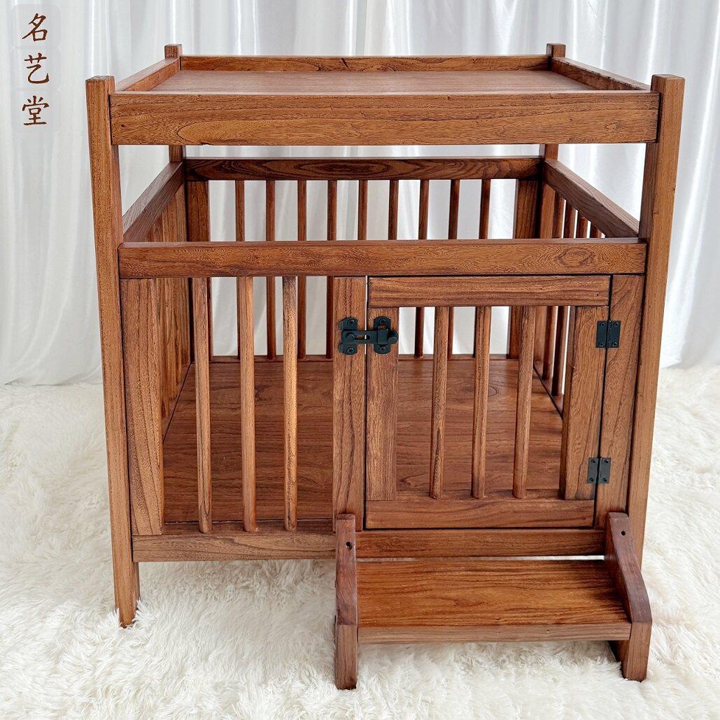 狗笼子专用实木狗窝家具式木质别墅室内金毛边牧中大型犬宠物笼子