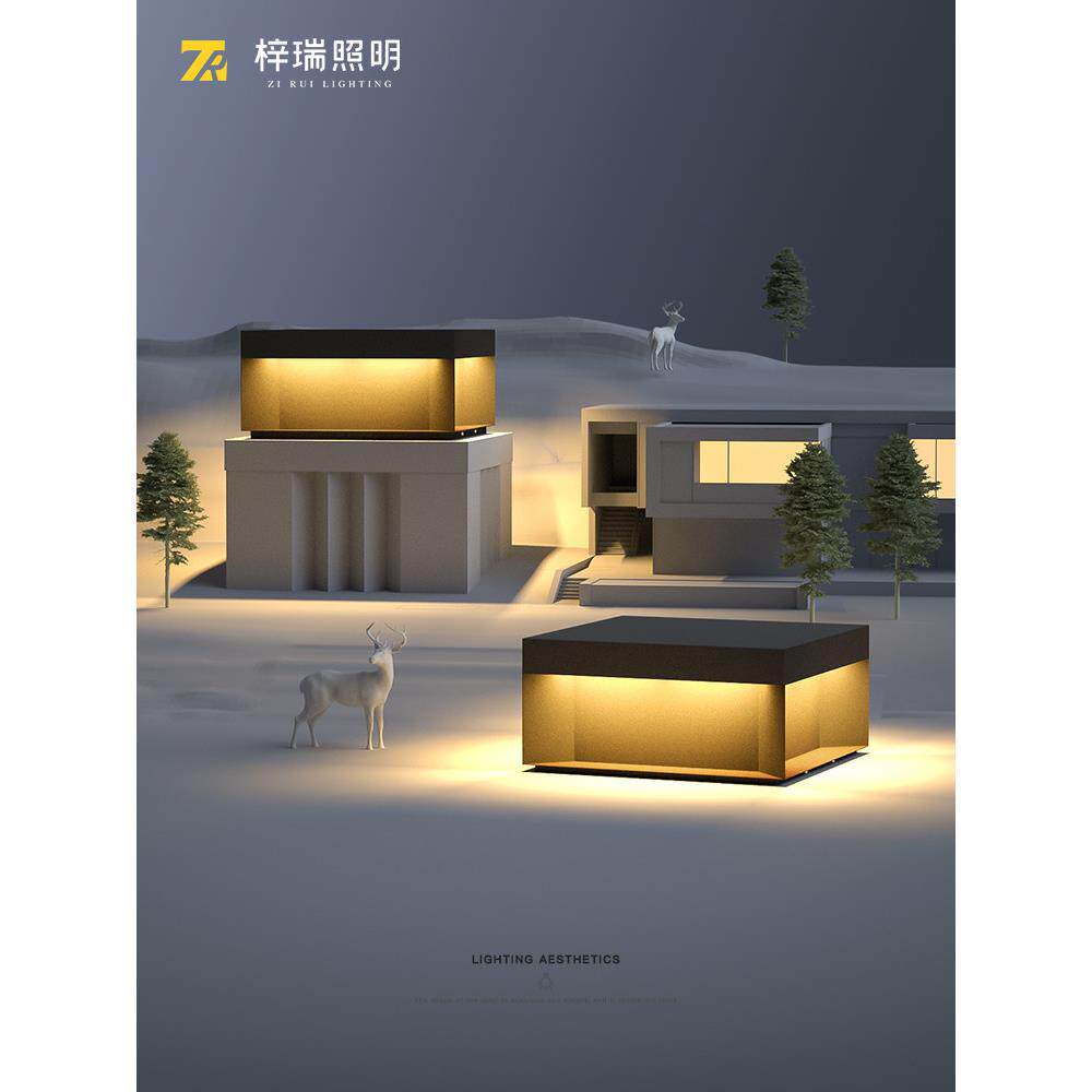 太阳能柱灯，别墅门柱灯，室外防水庭院灯，栅栏柱灯，庭院门柱灯