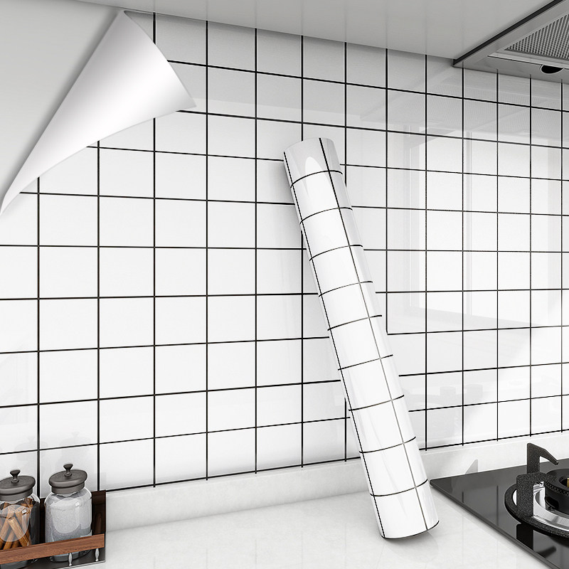厨房防油贴纸防火耐温墙纸自粘墙壁墙面加厚防水防潮仿瓷砖墙贴,家居饰品,瓷砖贴,淘宝优惠券,粉丝福利购,淘宝优惠卷