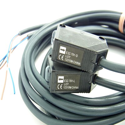 E3Z-T61 对射型光电开关E3Z-T61-L和E3Z-T61-D 一套 线长2米 全新