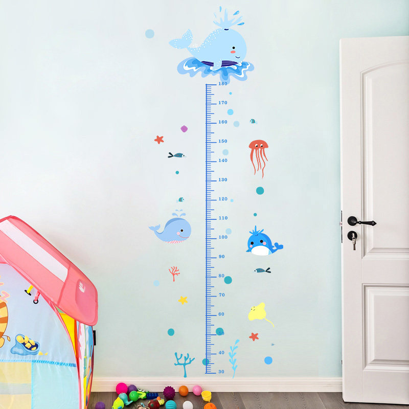 儿童身高墙贴纸测量仪尺小孩宝宝量身高神器卡通身高贴壁纸可移除,家居饰品,身高贴,淘宝优惠券,粉丝福利购,淘宝优惠卷