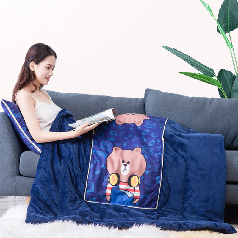 加厚二合一抱枕被子两用折叠汽车载车用定制枕头靠垫被珊瑚绒毯子,居家布艺,抱枕被,淘宝优惠券,粉丝福利购,淘宝优惠卷