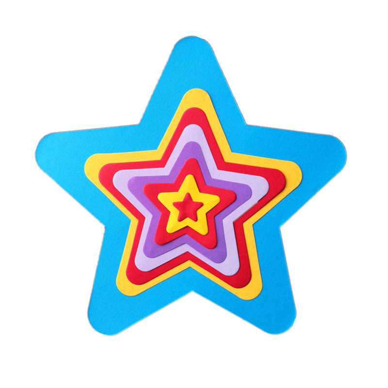 230克厚彩色爱心形五角星形梅花形圆形卡纸儿童手工彩纸折纸剪纸