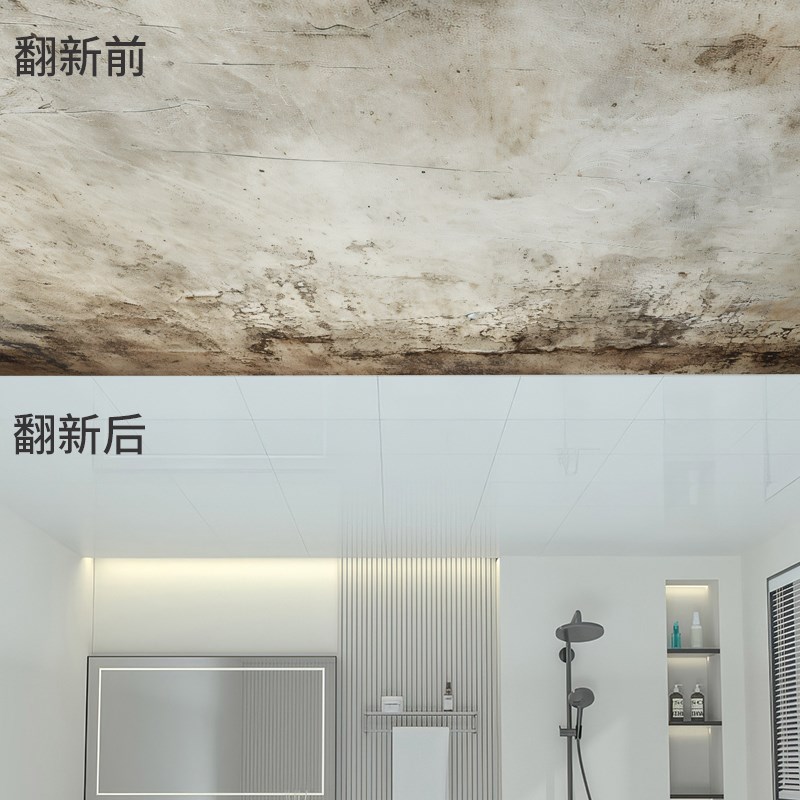 顶贴天花板贴纸自粘屋顶吊顶装饰遮丑墙贴自装简易卫生间棚顶房顶