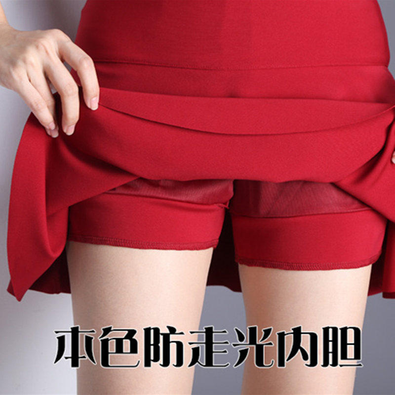 三层蛋糕裙半身短裙女夏2018新款荷叶边高腰防走光裤裙水兵舞裙子