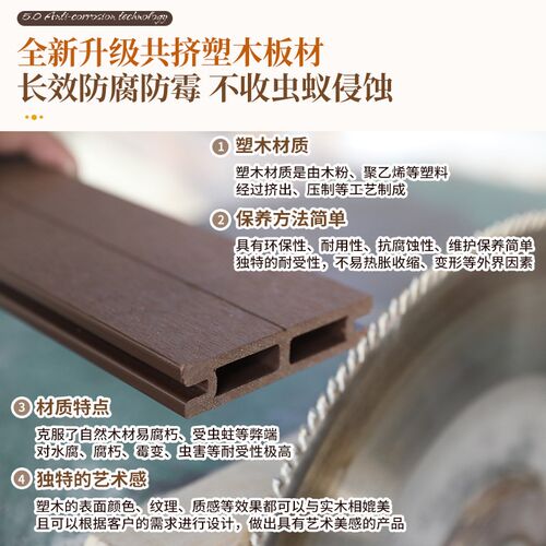 户外塑木围栏露台院子护栏别墅庭院塑木地板花园木塑栅栏栏杆篱笆