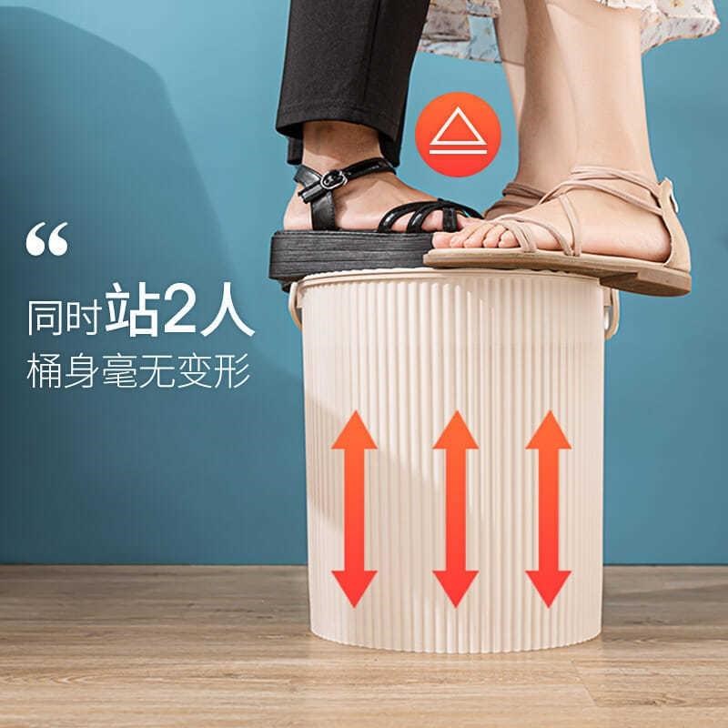 洗澡桶水桶凳儿童塑料加厚可坐幼儿园家用浴室手提洗衣收纳桶