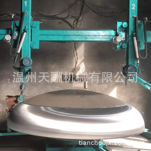 厂家直销砂带抛光机双机头打磨机工业封头抛光