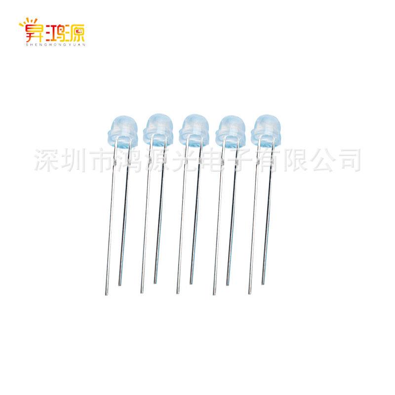 4.8草帽雾状LED灯珠白光红光蓝光绿光黄光高亮暖白灯发光二级管