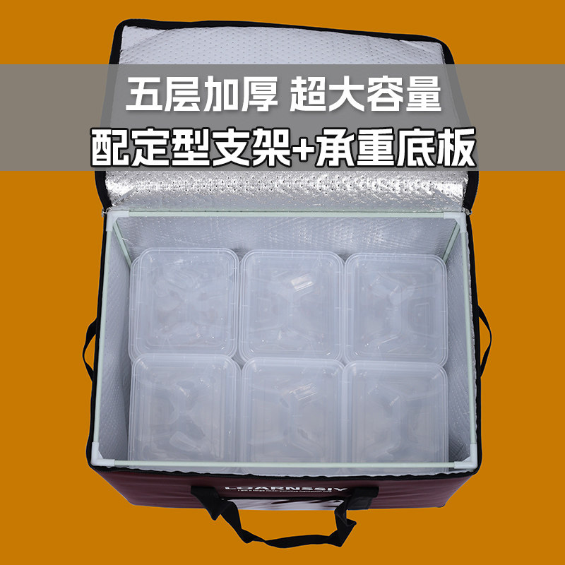 户外加厚冷藏包保温袋商r用摆摊超大容量蛋糕保温箱手提外卖送餐