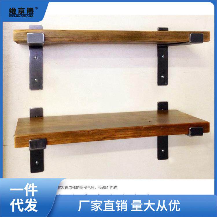墙上厅置架物实木搁板隔板墙壁书架壁一字搁板客厨房001创意挂收