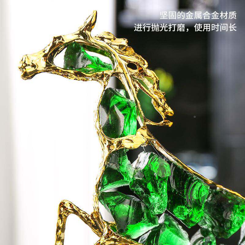 轻奢高马档到成功高级感摆件客厅书房BJ-0327办室公合装饰品摆设