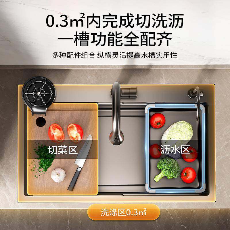 厨房洗菜大单槽盆优质不锈钢水槽台下洗加c06碗槽家用厚洗水菜池