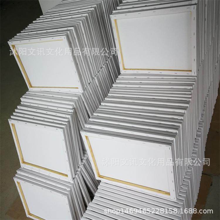 厂家销布练油画524绷框习直绘画培训细纹纯棉30*40绷布油画布框