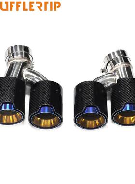 适用宝SY-G30G马5系52553于0i30G31尾喉改装四出碳纤维G排气管尾