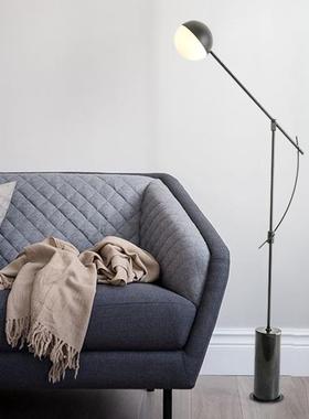 黑色卧电镀铁艺欧落地灯设计师HSF-A001室床灯创意艺术北家居装饰