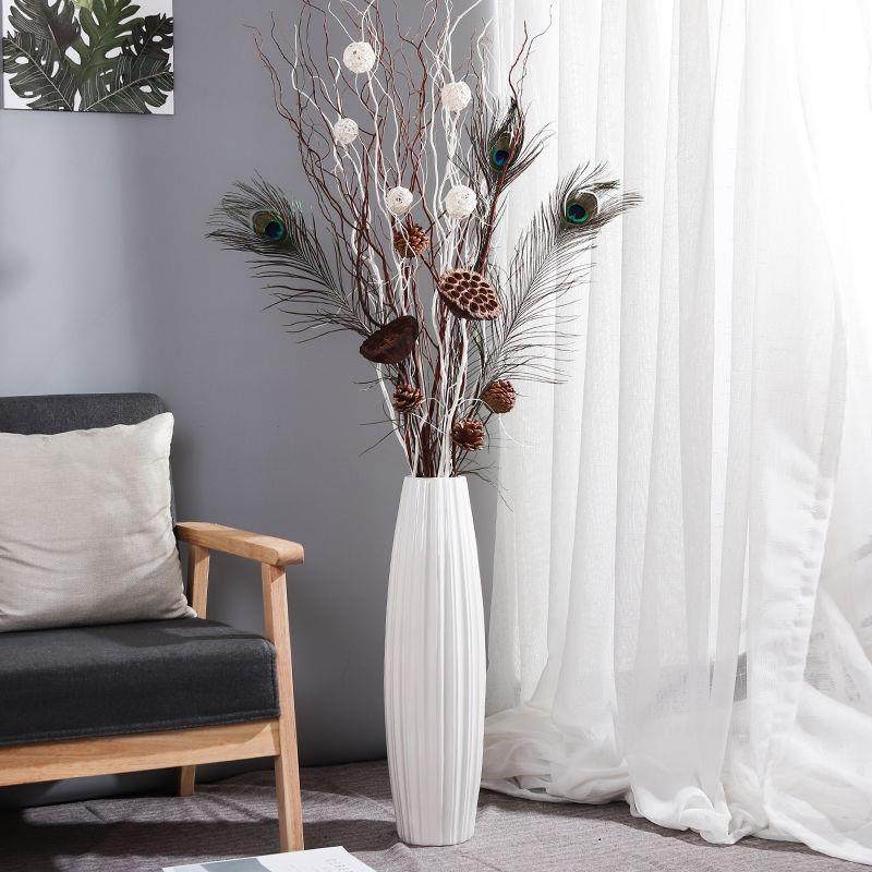 北欧10021840代客厅落地现花瓶摆件电居视大柜旁边家软装饰品乔迁,家居饰品,落地摆件,淘宝优惠券,粉丝福利购,淘宝优惠卷