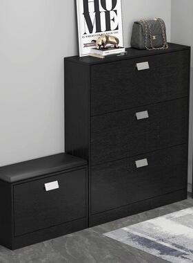 超薄鞋柜16332色极窄入户门走廊客小户型黑经济型玄关厅收口纳柜