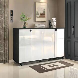 带轮可移动电容量梯款滑轮门新外鞋柜大爆款走廊PBP楼道门口柜子